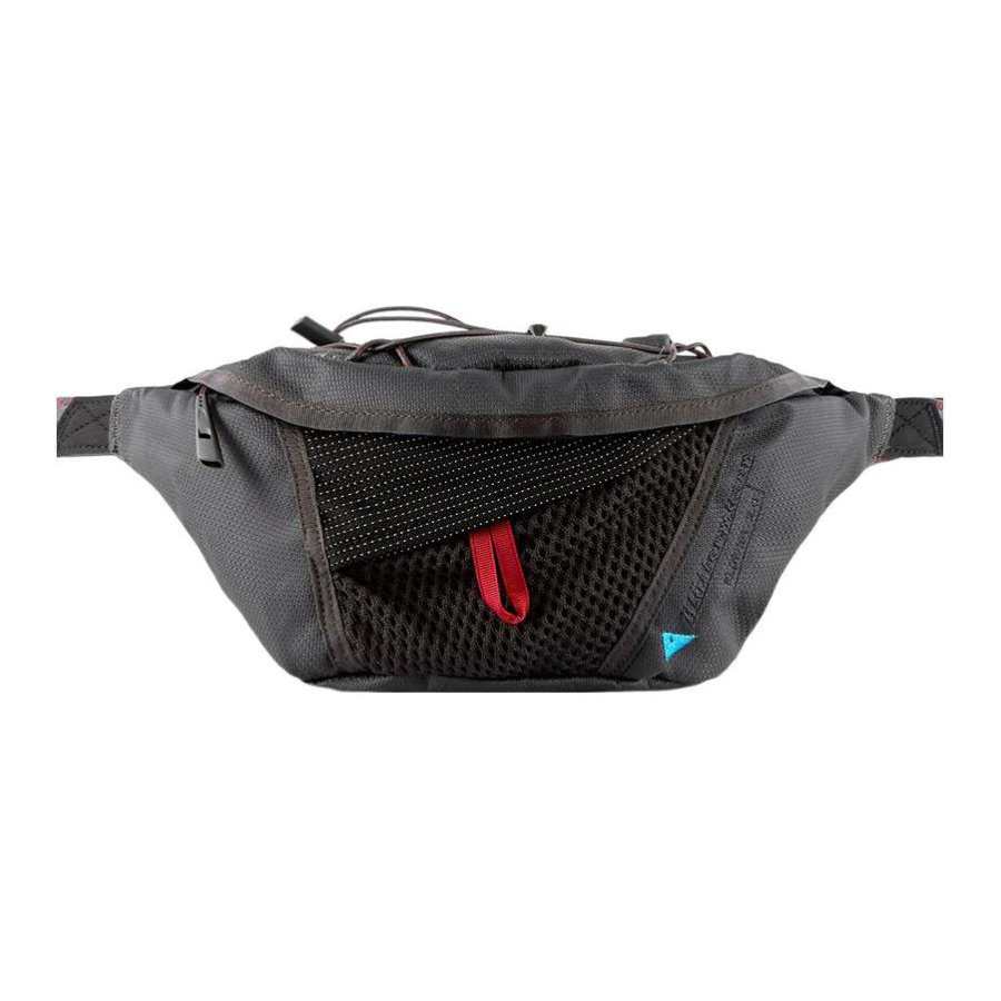 Klattermusen 2L Crossbody Bag Fanny Pack Sling Bag Outdoor Bag Recycled Nylon Raven Black Unisex