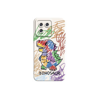 SITONGSI Silicone Material Graffiti Small Dinosaur Trendy Brand Individual Creative Phone Cases