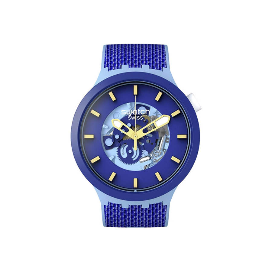 SWATCH Unisex 43mm Blue Watch SB05N105