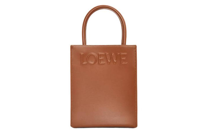 LOEWE LOEWE Smooth Calfskin Tote Bag, Shopping Bag, Handbag Women's Brown