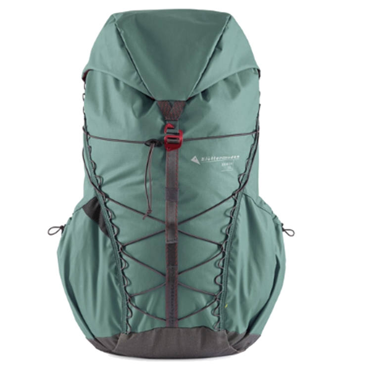 Klattermusen 32L Backpack Double Shoulder Outdoor Bag Recycled Nylon Jade Green Emerald Green Unisex
