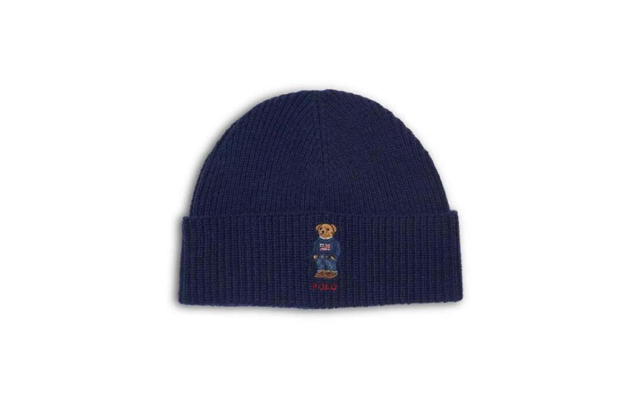 Polo Ralph Lauren Wool, Polyester Beanies Unisex Marine Blue