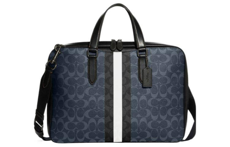 COACH Graham Artificial Leather One Shoulder Handbag, Crossbody Bag Large Men's Denim Blue