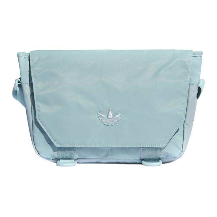 Adidas Originals Trefoil Polyamide Messenger Bag, Shoulder Bag, Crossbody Bag Regular Unisex Light Mint Green