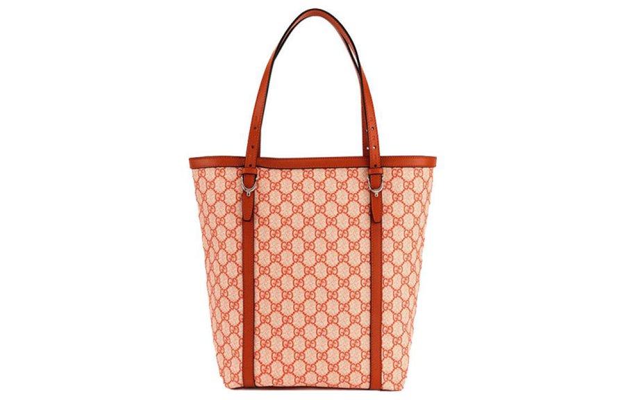 GUCCI Canvas With Leather One Shoulder Handbag Medium Women's Orange