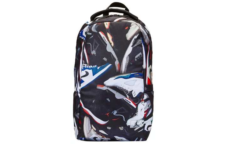 Jordan Jordan Polyester Basketball Bag Backpack Regular Unisex AJ4 Black Red/AJ3 Black Cement