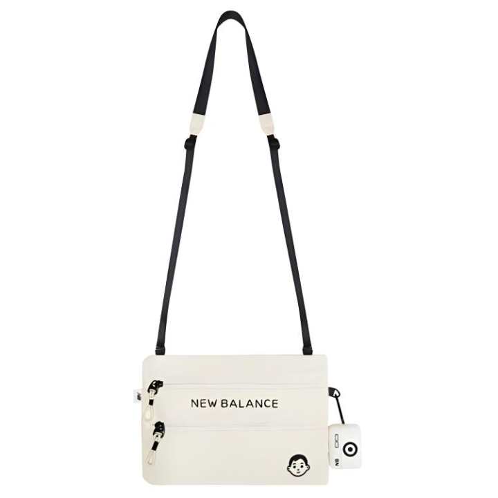 New Balance New Balance Noritake Collaboration Polyester Shoulder Bag, Crossbody Bag Regular Unisex Ivory White
