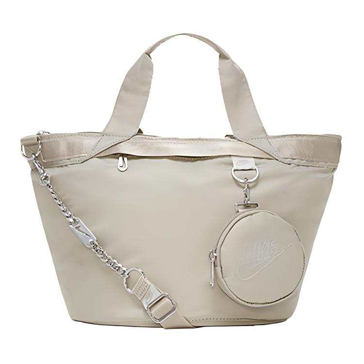 Nike Nike Fabric 2-in-1 Combo Bag Tote Shopping Bag Chain Bag Shoulder Bag Crossbody Bag Handbag Regular Women's Light Bone