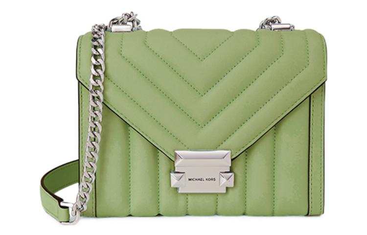 MICHAEL KORS Whitney Sheepskin Shoulder Bag, Crossbody Bag Small Women's Fruit Green