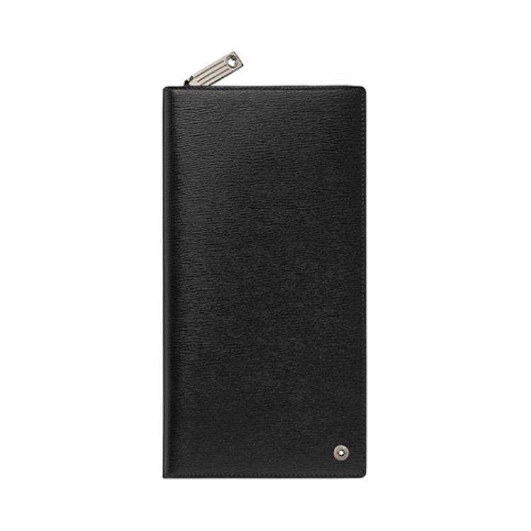 MONTBLANC MONTBLANC Grain Cow Leather Wallet Men's Black