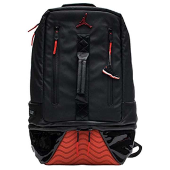 Jordan Jordan Polyester Basketball Bag Backpack Regular Unisex Black/Red