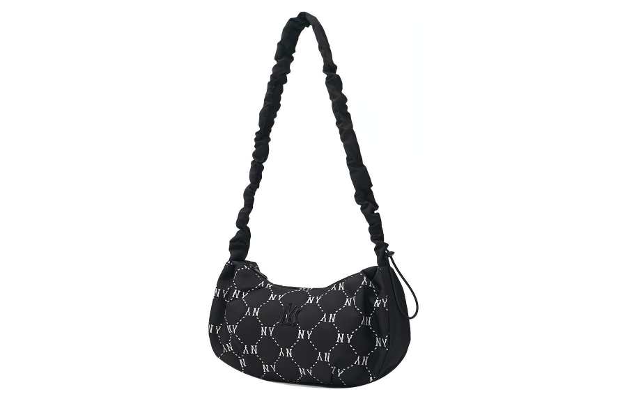 MLB New York Yankees Polyester Shoulder Bag, Handbag, Shoulder Bag, Crossbody Bag Unisex Black
