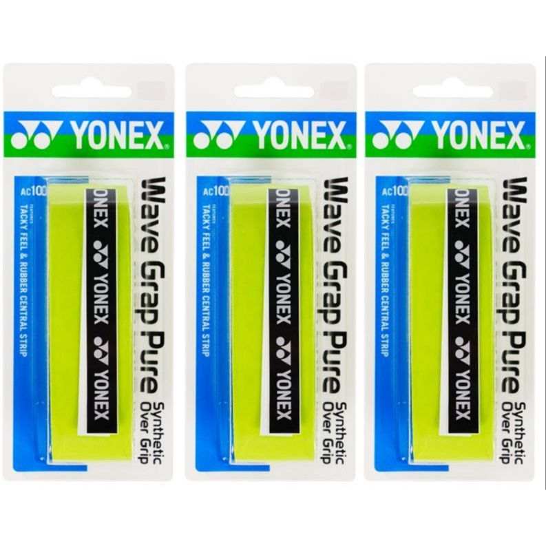 YONEX YONEX Grip Tape Light Green Polyurethane Thin 3 Pack