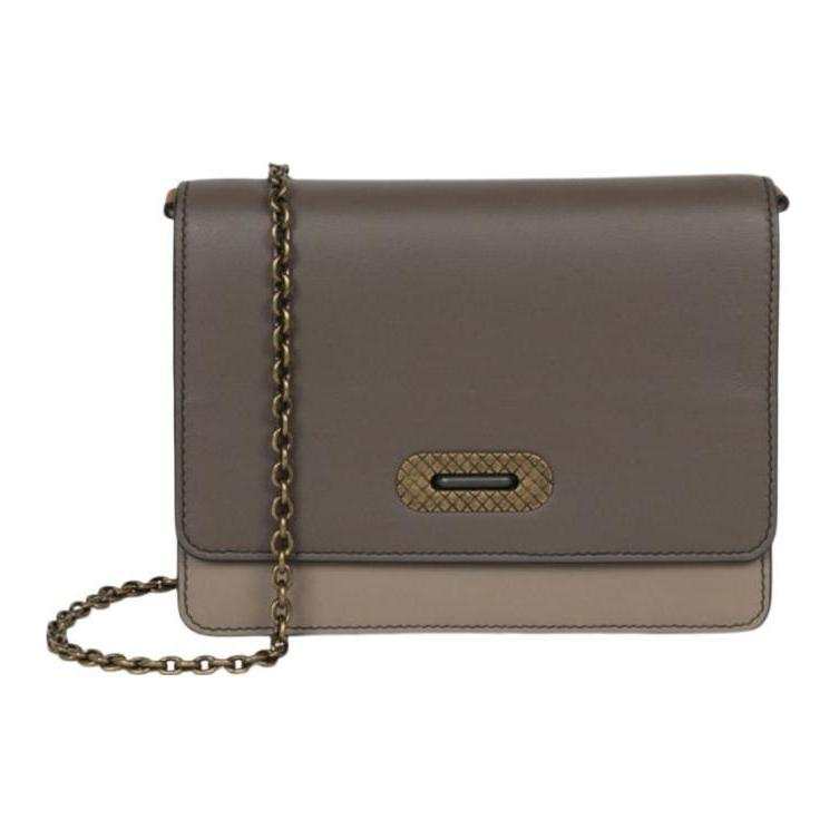 Bottega Veneta Leather Crossbody Bag, Shoulder Bag Women's Brown