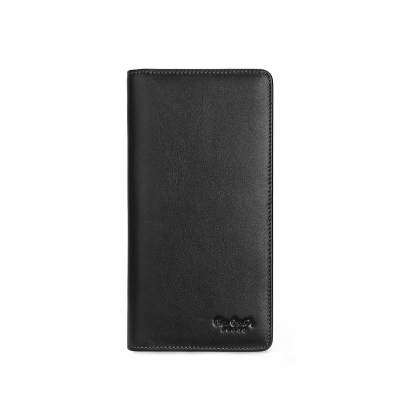 PIERRE CARDIN Genuine Leather Soft, Top Grain Cow Leather Wallet Medium Men's Black