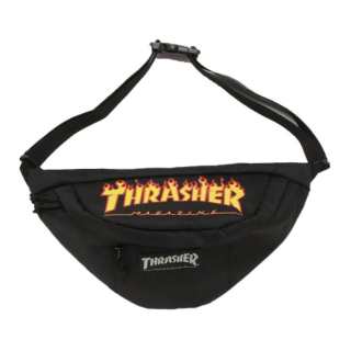 Thrasher Polyester Sling Bag One Shoulder Crossbody Fanny Pack Unisex Black
