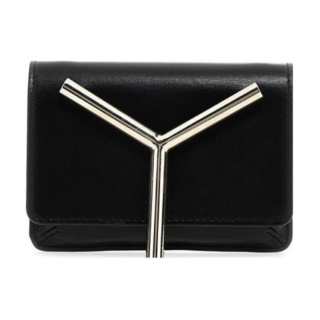 Y/Project Logo Plaque Foldover Top Crossbody Bag