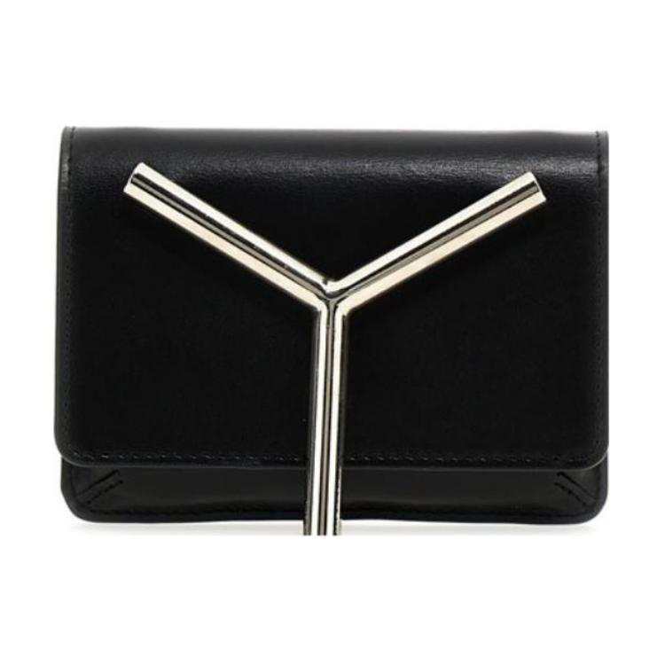 Y/Project Logo Plaque Foldover Top Crossbody Bag