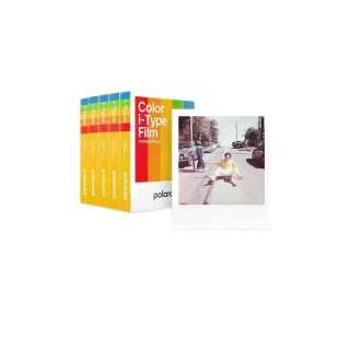 Polaroid Instant Cameras Vintage Creative Single Shot, Multicolor White Frame Film Photo Paper I Type Single Bag 8 Pcs