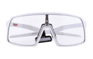 Oakley Plate Frame Irregular Shape Sunglasses Unisex White