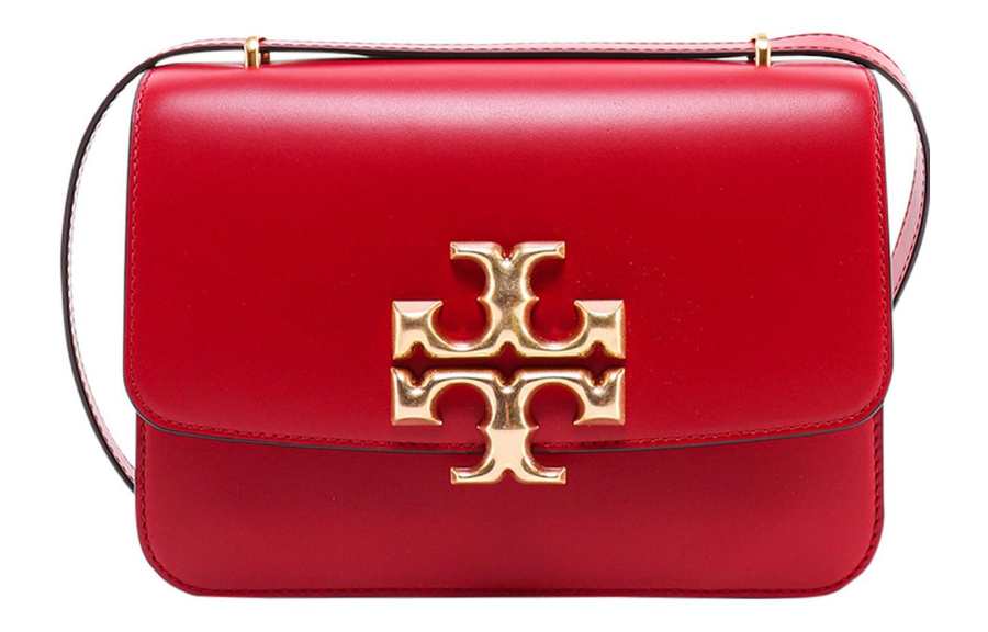 TORY BURCH Leather Crossbody Bag, Shoulder Bag Women's Red