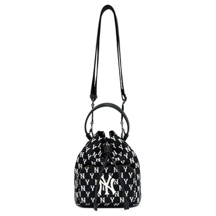 MLB Polyester Bucket Bag, Handbag, Shoulder Bag, Crossbody Bag Regular Women's Black