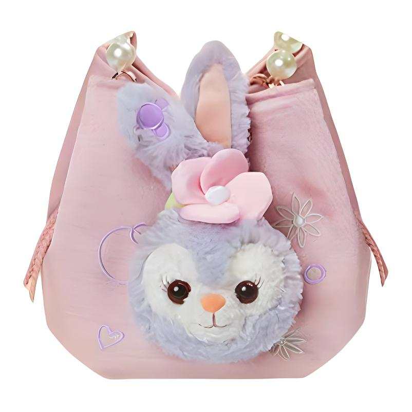 Disney Summer Collection Bubbles Party Polyester Handbag, Shoulder Bag, Crossbody Bag Regular Unisex Pink