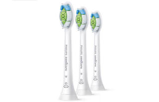 PHILIPS Toothbrush Heads 3 Pcs Diamond Brush Head, White Standard HX6063/67