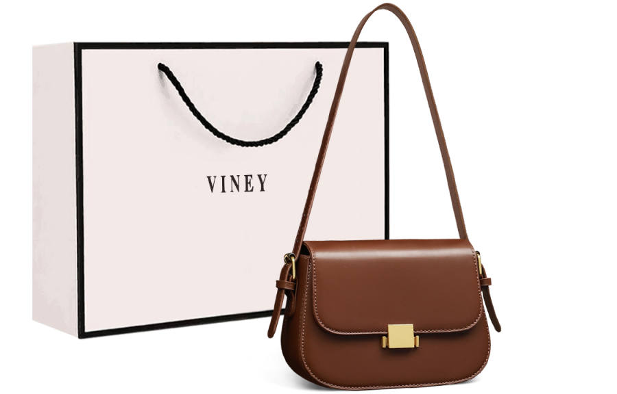 VINEY Cow Leather Crossbody Bag, Shoulder Bag Small Women's Multicolor