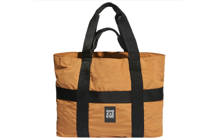 Adidas Adidas Polyamide Tote Bag, Shopping Bag, Shoulder Bag, Handbag Regular Unisex Khaki