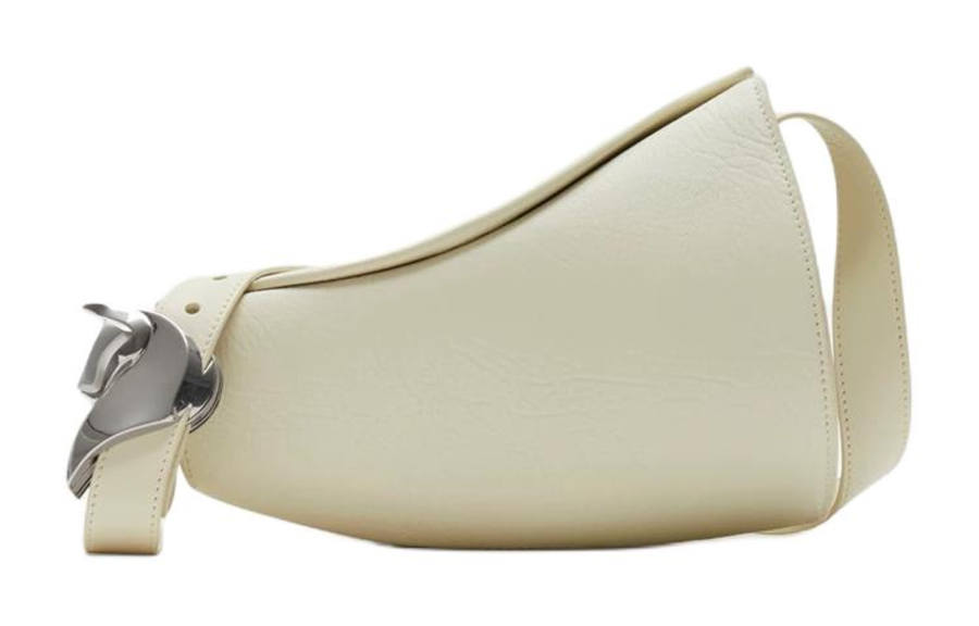 Burberry Grain Leather Crossbody Bag, Shoulder Bag Women's White
