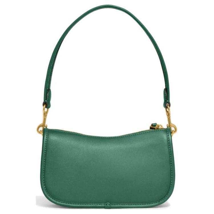 COACH Swinger Cow Leather Shoulder Bag, Handbag, Shoulder Bag Women's Green