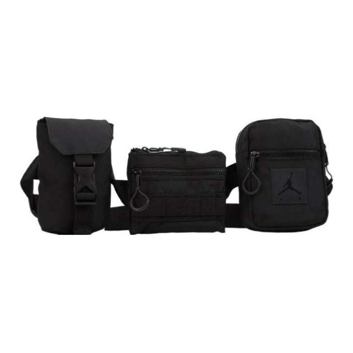 Jordan Jordan Nylon One Shoulder Crossbody Fanny Pack Regular Unisex Jet Black
