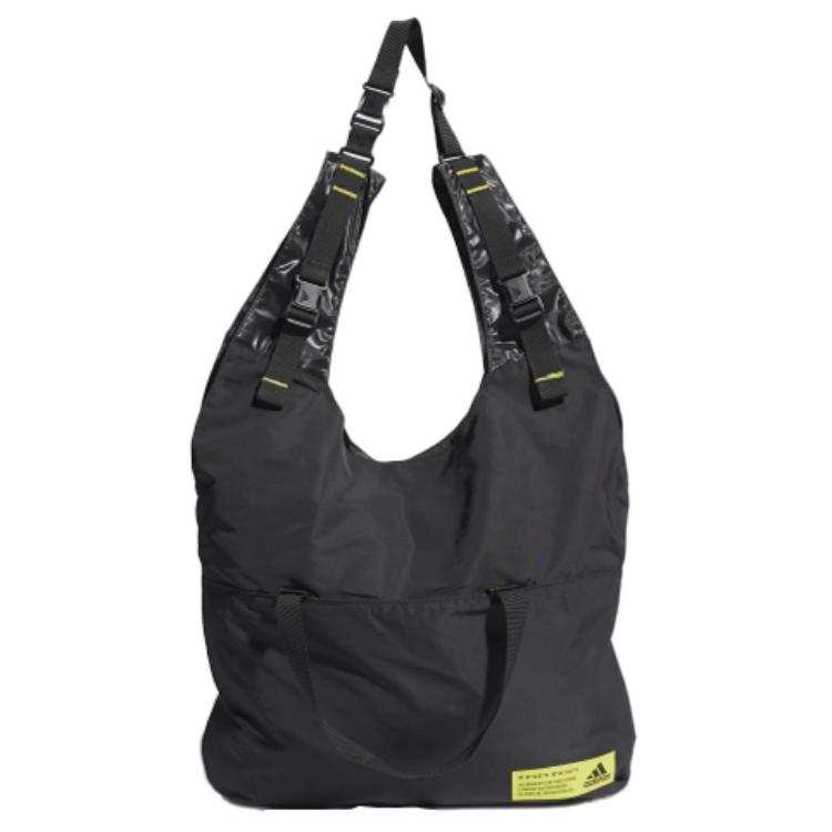 Adidas Adidas Recycled Polyester Crossbody Bag, Shoulder Bag Unisex Black & Green & Yellow