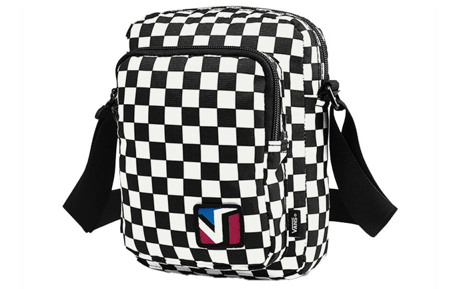 Vans Vans Polyester Crossbody Bags Regular Unisex Black White Plaid