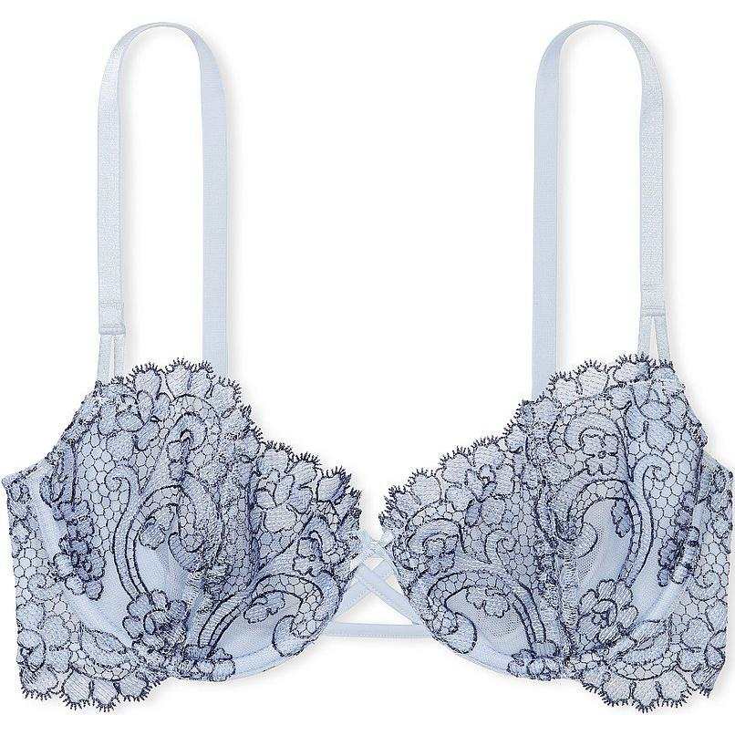 Victoria's Secret PINK DREAM ANGELS Wicked Unlined Boho Floral Ey Be Bra/F D Bra Women's Denim