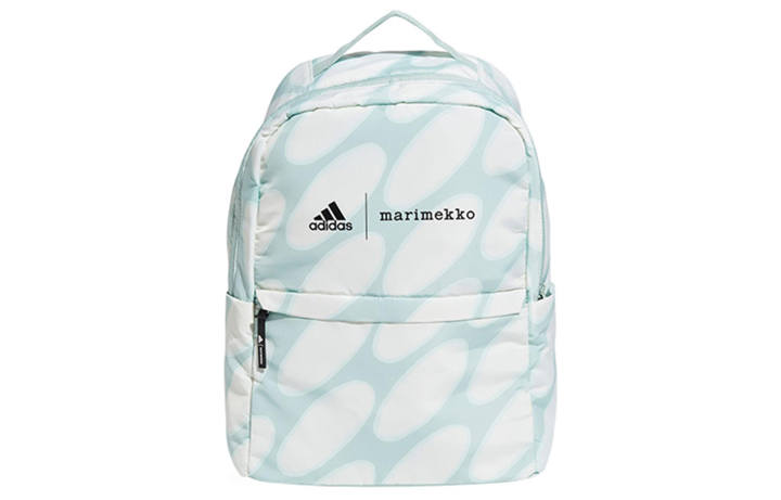 Adidas Adidas Zip Closure Polyester Backpack Regular Women's Green/White