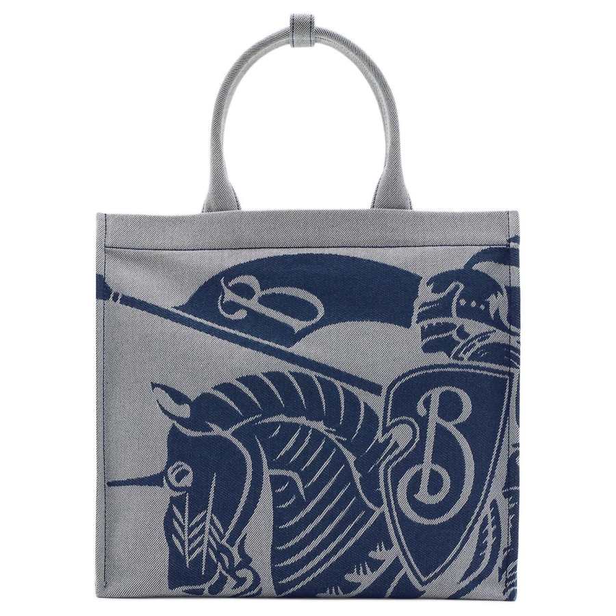 Burberry Canvas Bag, Tote Bag, Shopping Bag, Handbag Small Women's Knight Blue