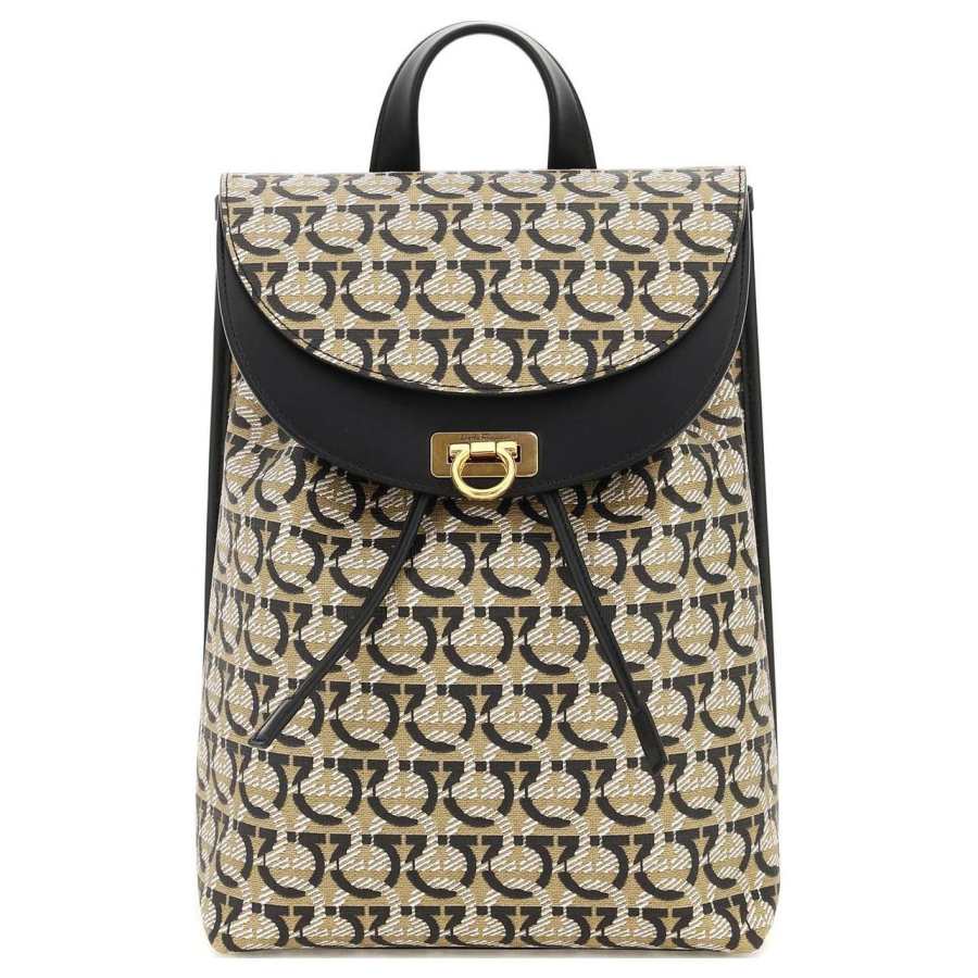 Ferragamo FERRAGAMO Fabric Backpack Unisex Multicolor