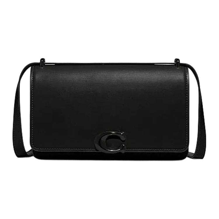 COACH Bandit Cow Leather Crossbody Bag, Shoulder Bag Medium Women's Black