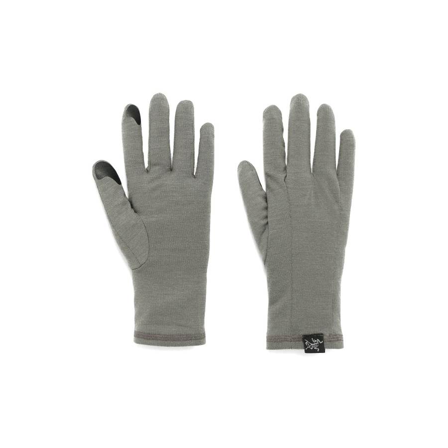 Arcteryx Arc'teryx Merino Wool, Elastane Sports Gloves Unisex Gray/Blue