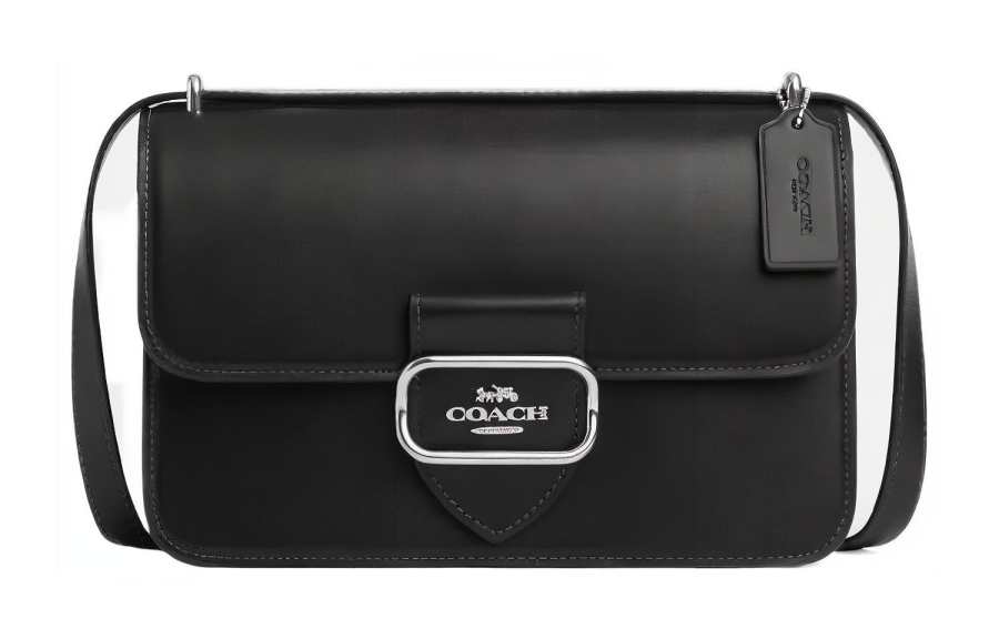 COACH Morgan Cow Leather Crossbody Bags Medium Women's Black