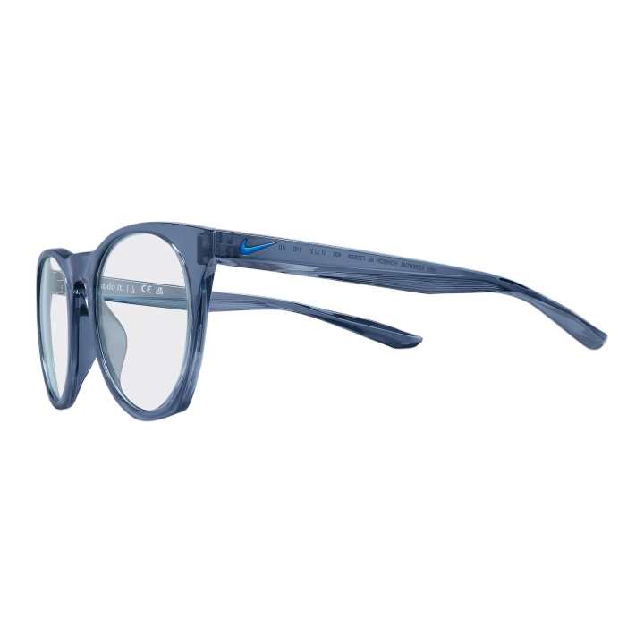 Nike Nike Irregular Shape Eyeglass Frames Unisex Blue