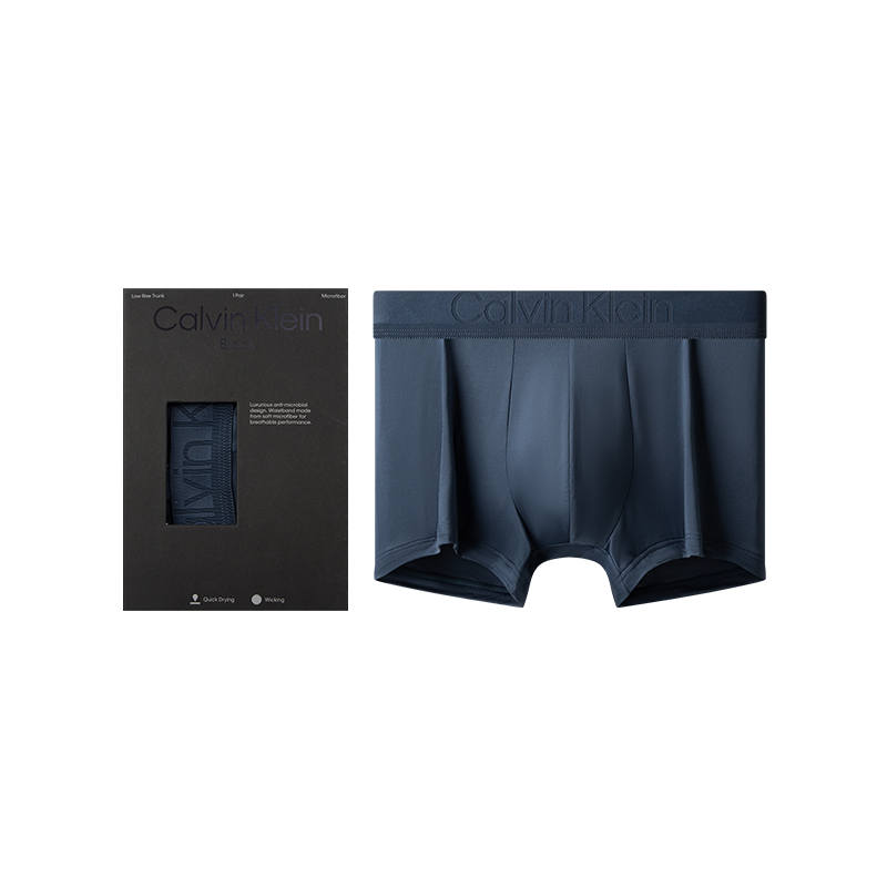 CALVIN KLEIN Black Logo Collection Boxer Shorts Men's 1 Pack Blue Black