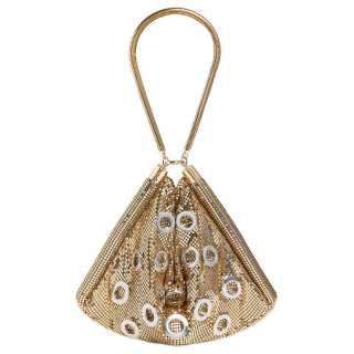 Paco Rabanne Brass Crossbody Handbag Women's Gold