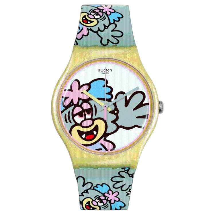SWATCH Unisex 41mm White Watch SO29Z140