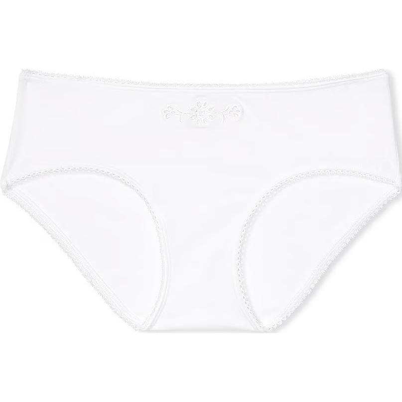 Victoria's Secret Pink Stretch Cotton Hiphugger Panty/Vs White Briefs Women's 1 Pack White