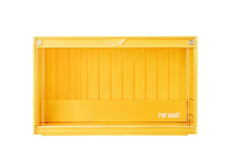 POP MART POP MART MINI Container Figure Display Case, Yellow Fashion Model Accessories