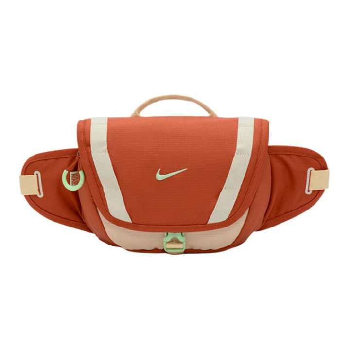Nike Nike Fabric One Shoulder Crossbody Fanny Pack Regular Women's Orange & Green
