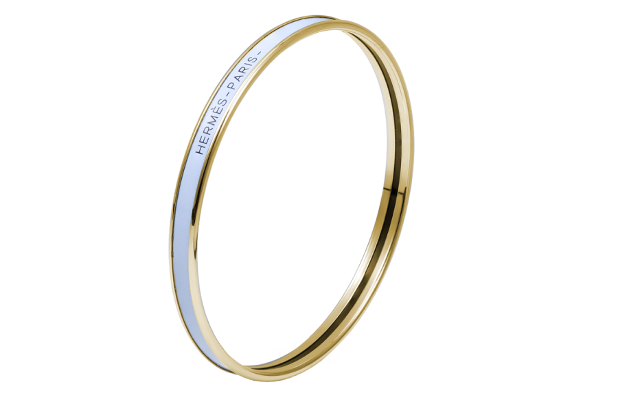 HERMES HERMES Enamel Bangles Women's Blue